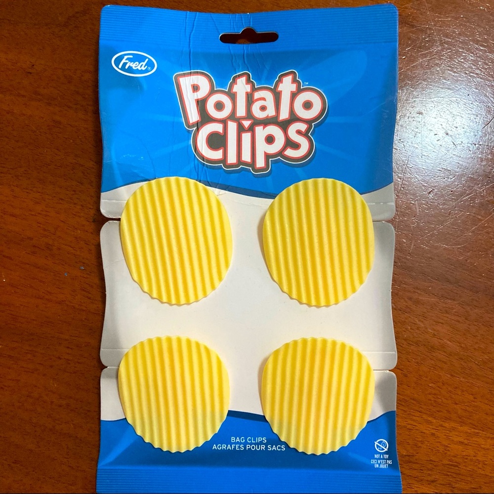 Fred Potato Clips, new, set of 4.